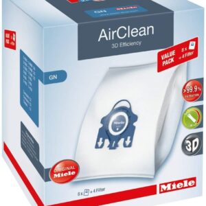 Miele | Airclean 3d filter bags xl pack 8 GN hepa bags