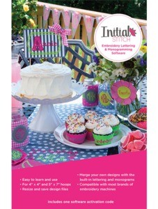 Brother | SAINIT Initial Stitch Embroidery Lettering Monogram Font Software